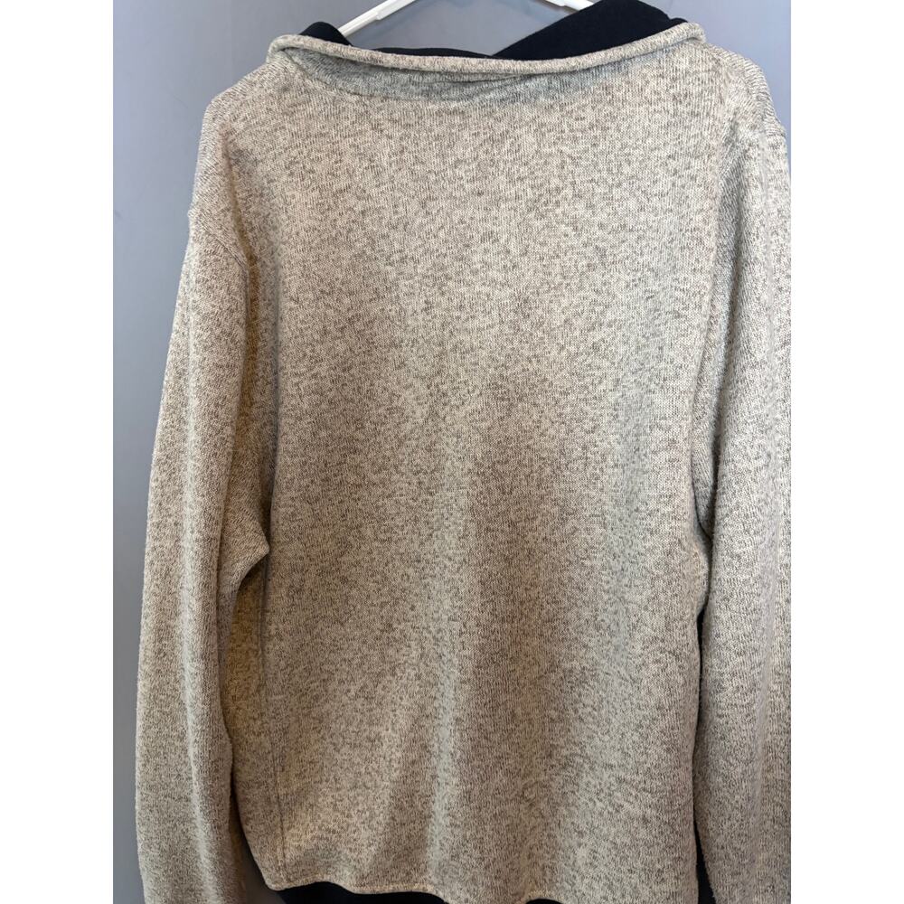 Chicago Bears Savage Quarter Zip Sweater Gray Size L - Picture 2 of 6